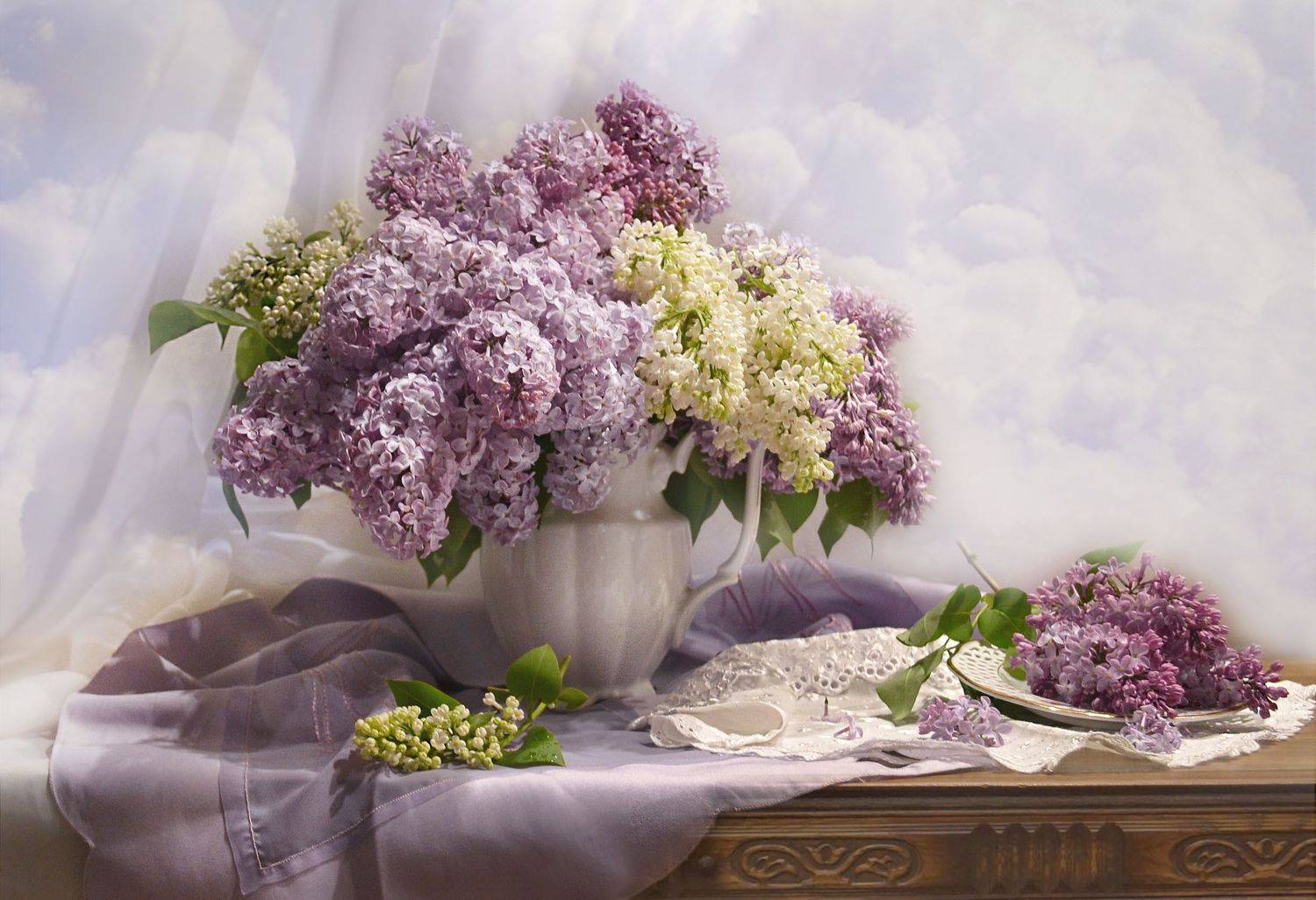 still life, натюрморт, цветы, фото натюрморт, весна, май, сирень, фарфор, настроение,, Колова Валентина