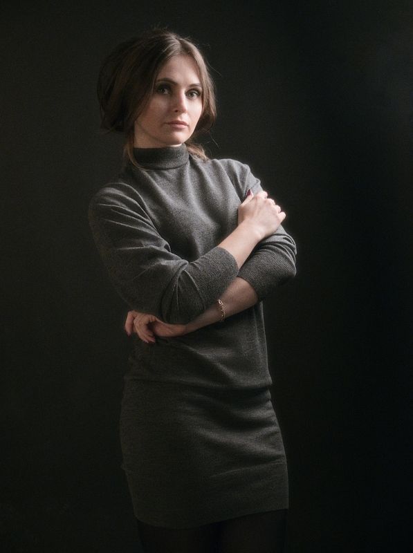 девушка, студия, портрет Леся фото превью