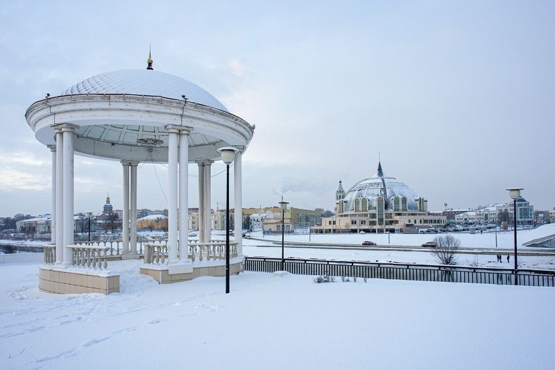 город зима После снегопада фото превью