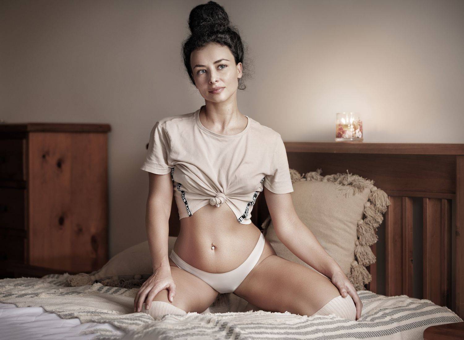 boudoir, erotic, female, portrait, woman, sexy, underwear, brunette, body, legs , Victoria Shamrock