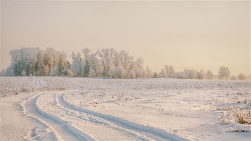 пейзаж, зима, деревня, свет, цвет, александр никитинский Зимняя красота... фото превью