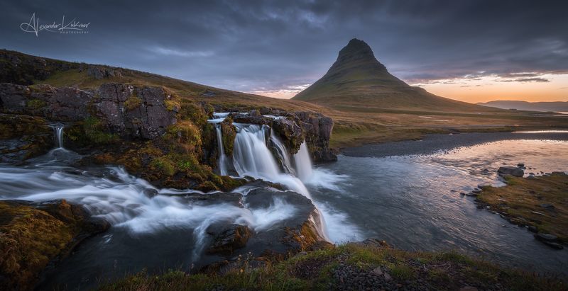 исландия,киркьюфедль,пейзаж Пасмурное утро у горы Киркьюфедль фото превью