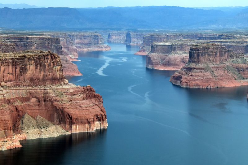 пейзаж, природа, каньон, путешествие, озеро Lake Powell фото превью