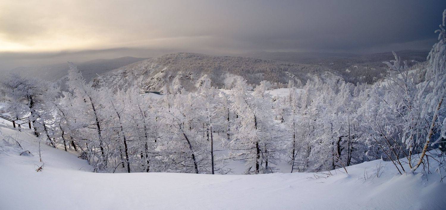 урал, зима, снег, небо, горы, Владимир Жерновенков