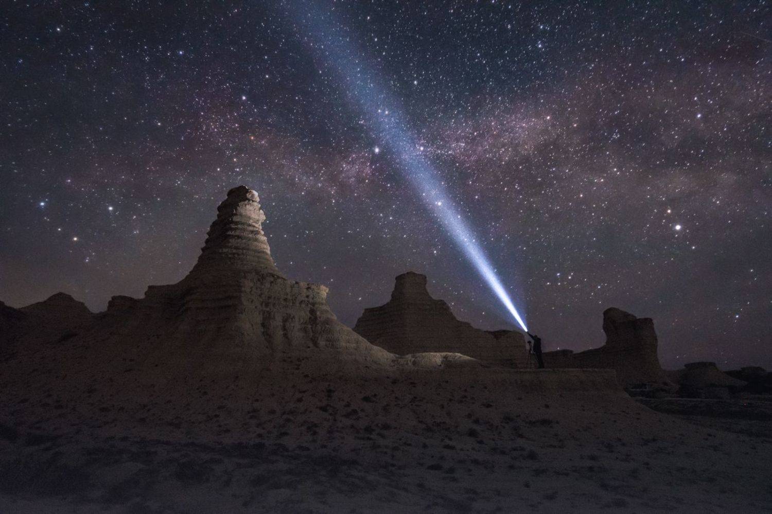 казахстан, аккергешен, останцы, ночь, звёзды, млечный путь, Кетова Вера