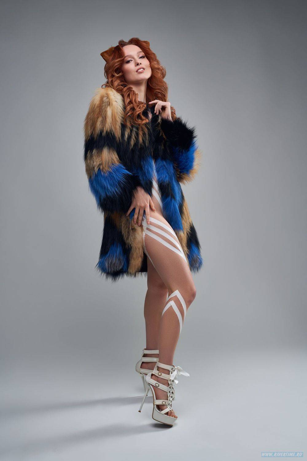 girl heels fox woman sexy heels studio , Andrey Guryanov