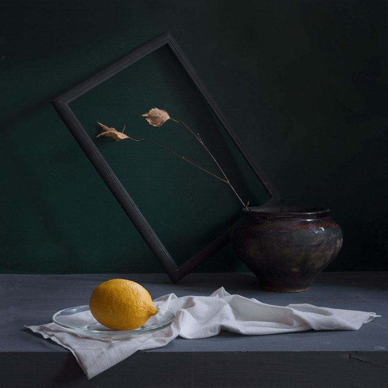 Натюрморт с лимоном фото превью