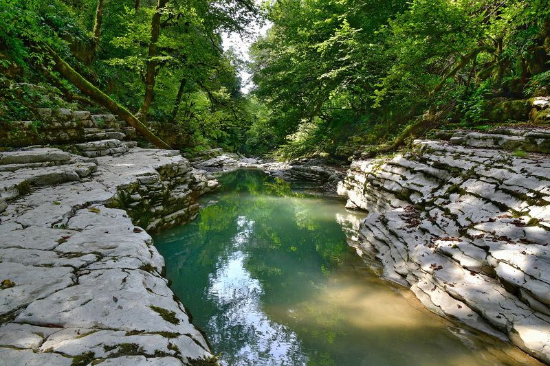 пейзаж, природа, каньон, путешествие Каньон реки Псахо фото превью