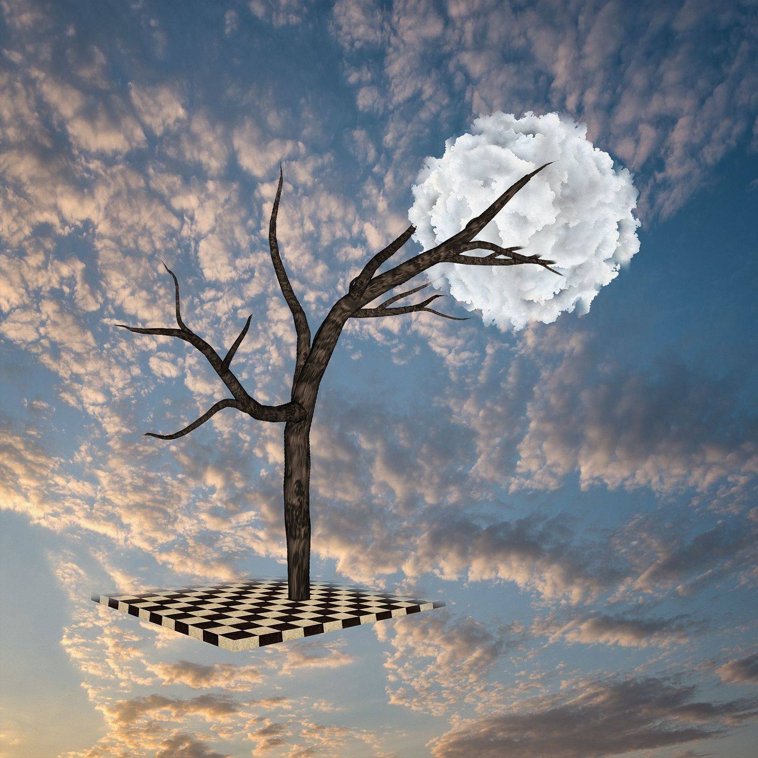 blue, cloud, clouds, collage, color, colors, concept, conceptual, digital, digital art, editing, photo collage, photography, sky, surreal, surrealism, tree,, Dr Didi Baev