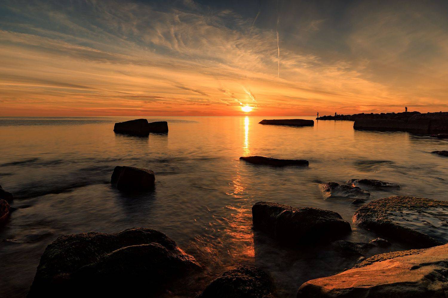 #море #закат #камни #природа #сочи #краски #волны, Сергей Найбич