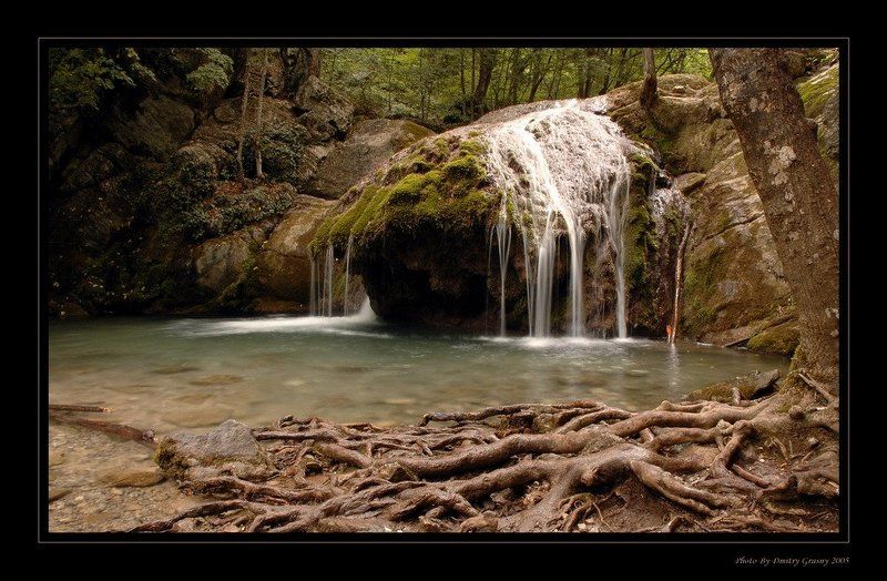 крым, водопад, вода, гора Молочные реки ... фото превью