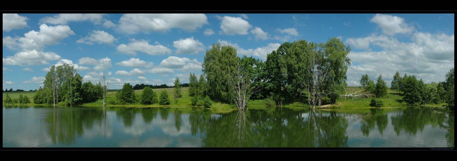 панорама, лето, пруд, Дмитрий Г.