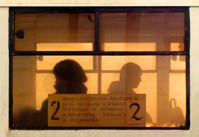 город, москва, зима, трамвай, окно, мужчина, женщина 2 фото превью