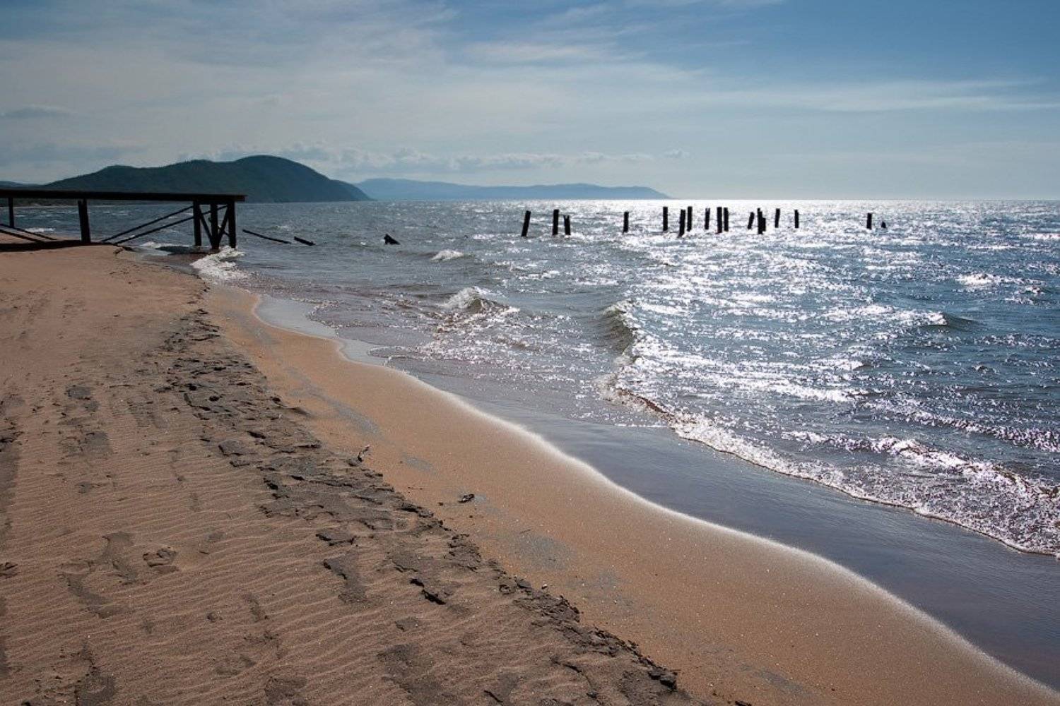 бурятия, байкал, гремячинск, пирс, волна, Олег Шубаров