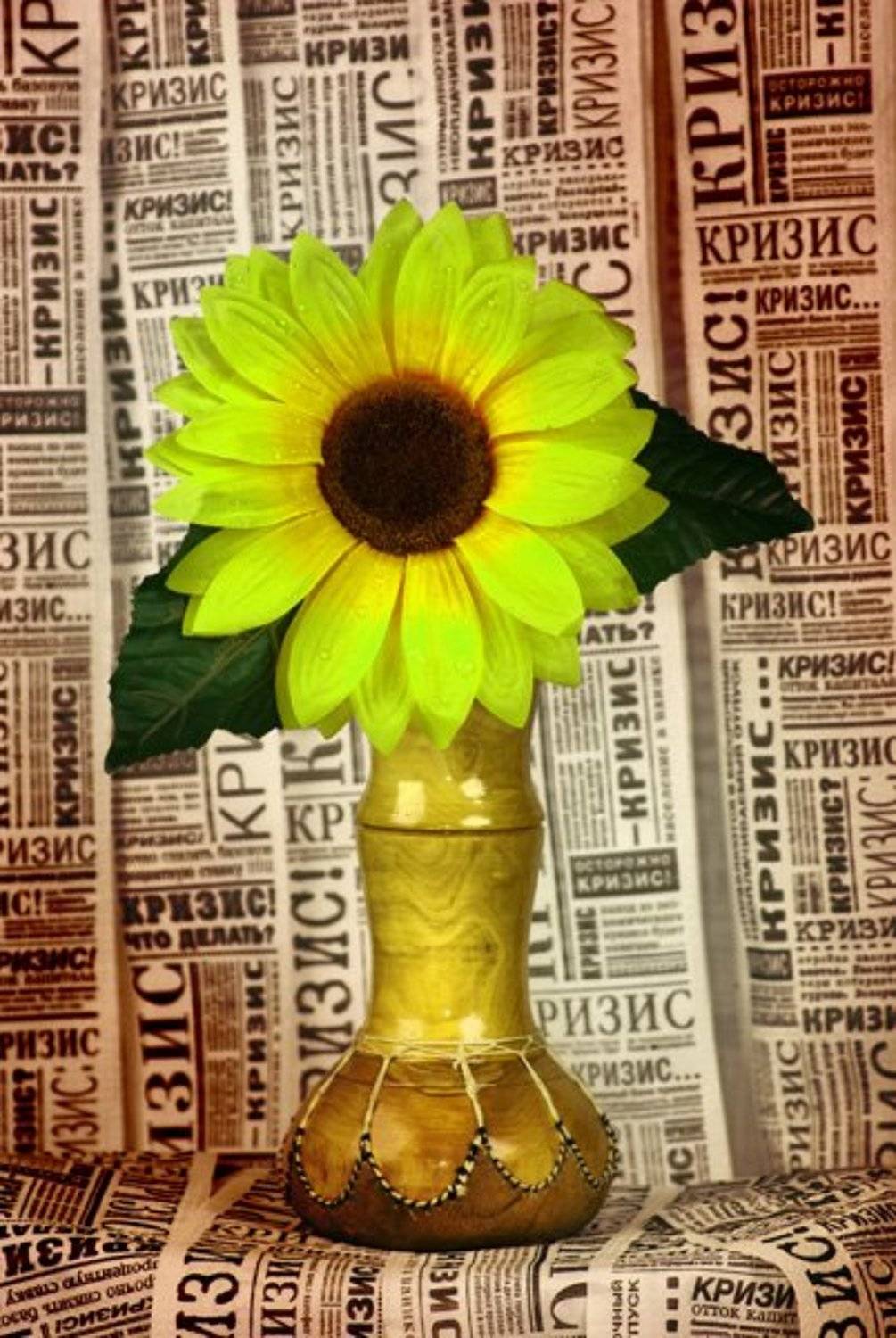 подсолнух, бумага, Slaura