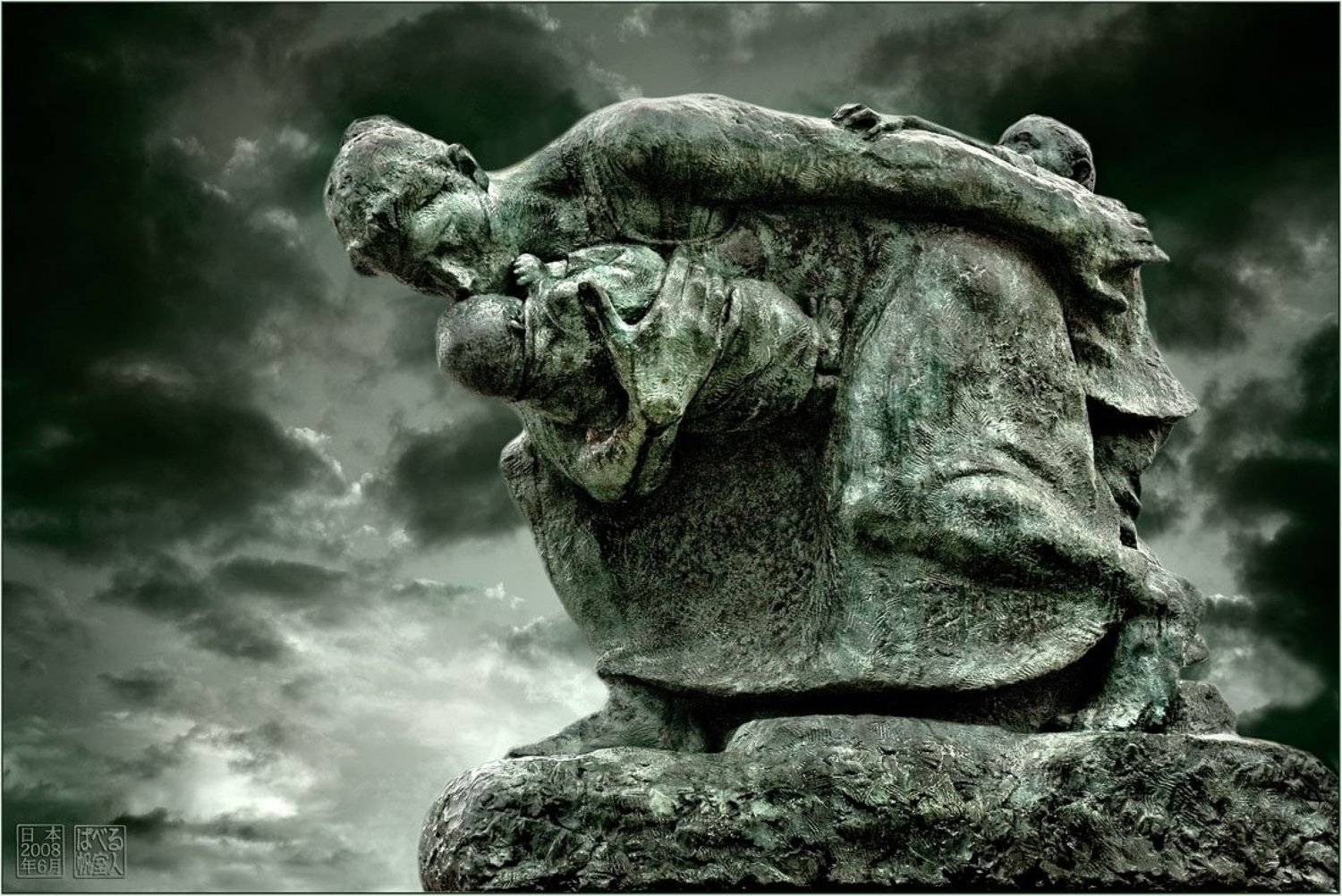 япония, хиросима, памятник, мать, дети, Ханмурзин Павел