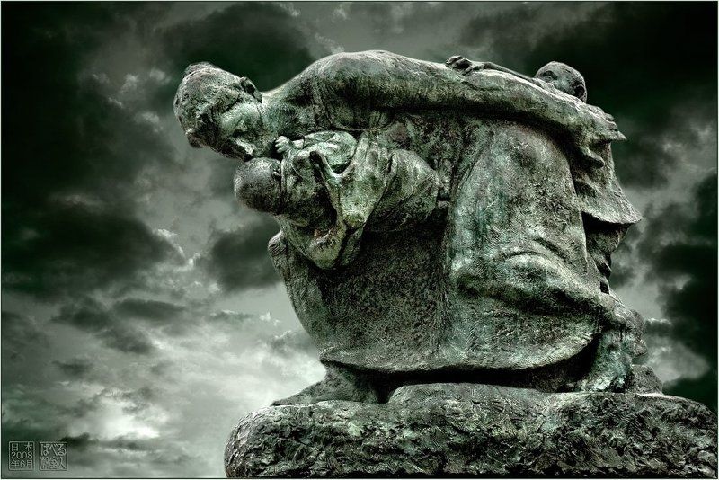 япония, хиросима, памятник, мать, дети Мать фото превью