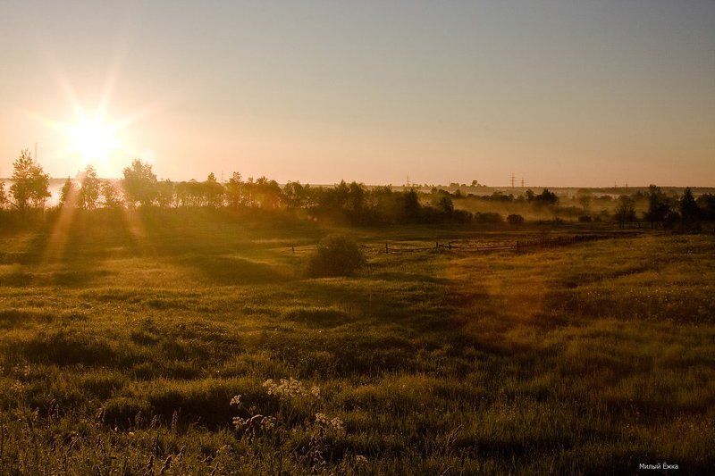 день очистки водоемов, туман Рассвет... фото превью