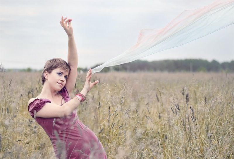 сестра, портрет, девушки, цвет, природа Она легка... фото превью