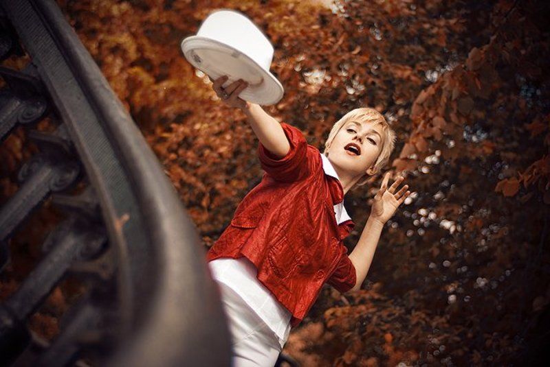 сестренка, портрет, цвет, девушки Ловите! фото превью