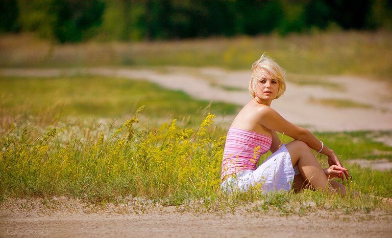 солнце, поле, ожидание, девушка, екатерина *** фото превью