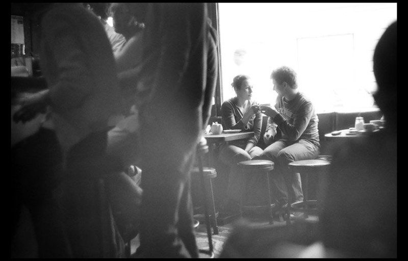 кафе, пленка, чб, пара, портрет Люди как люди фото превью