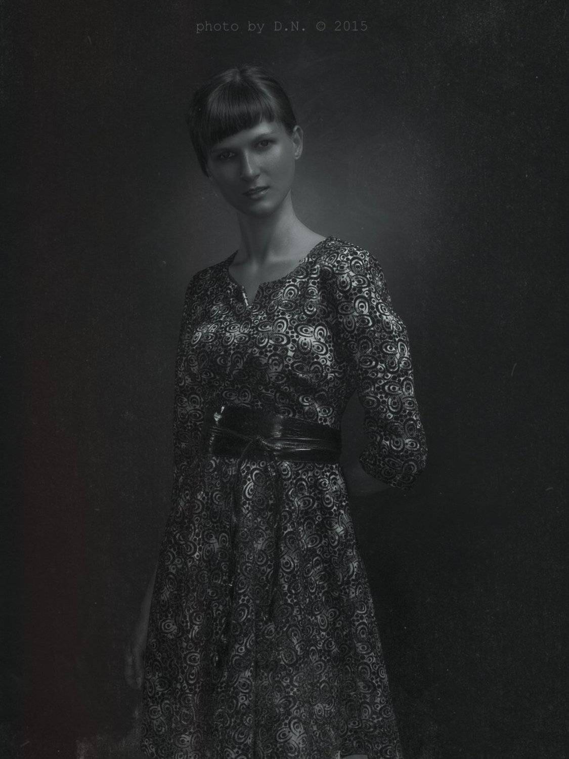 студия, портрет, девушка, Ч/Б, Дмитрий Нечаев