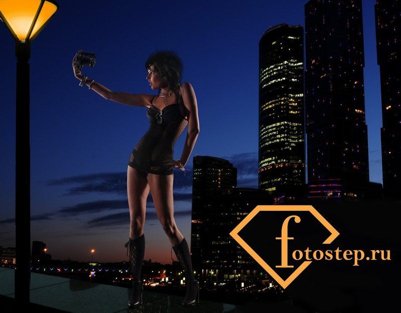 модели москва сити ночь Виталий Степанов фотограф неглиже LADY NIGHT фото превью