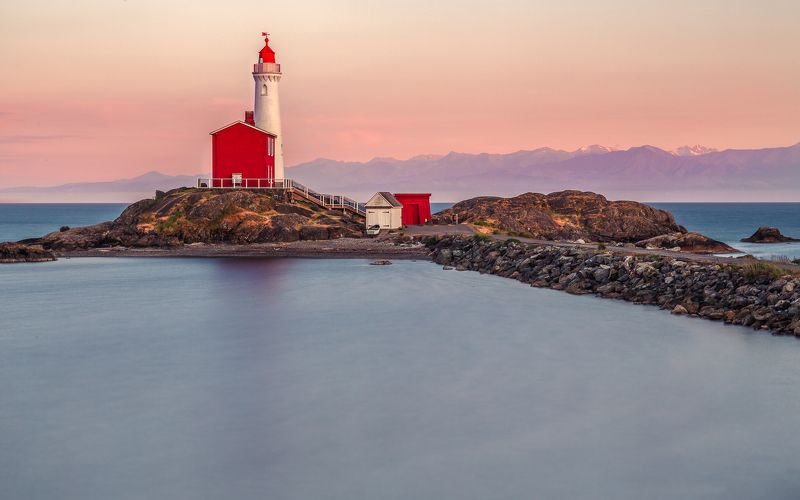Маяк, Океан, Розовый Маяк фото превью
