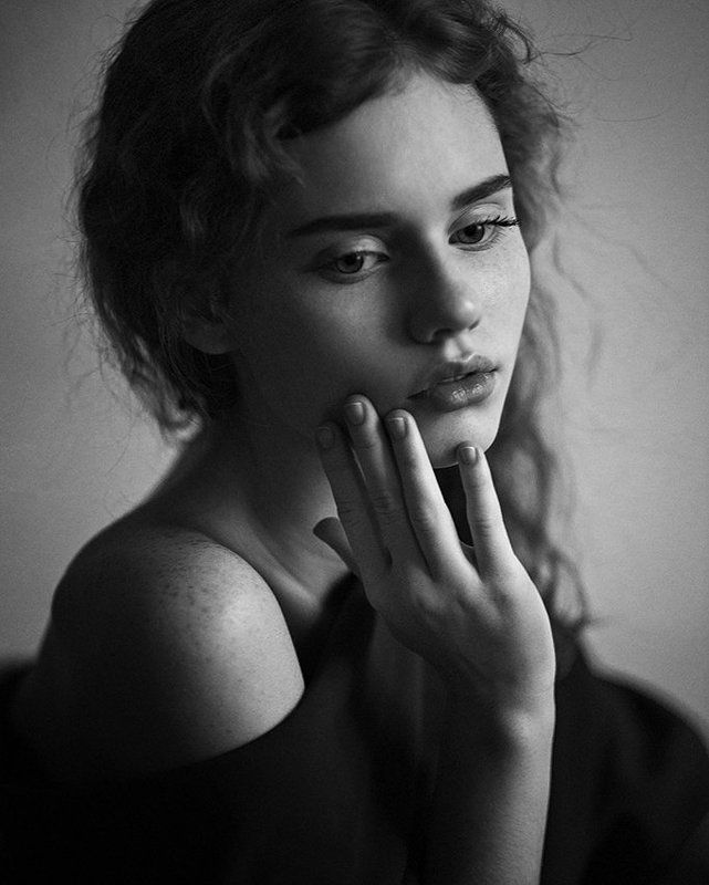 photo, photography, portrait, girl, blackandwhite, beauty Лиза фото превью