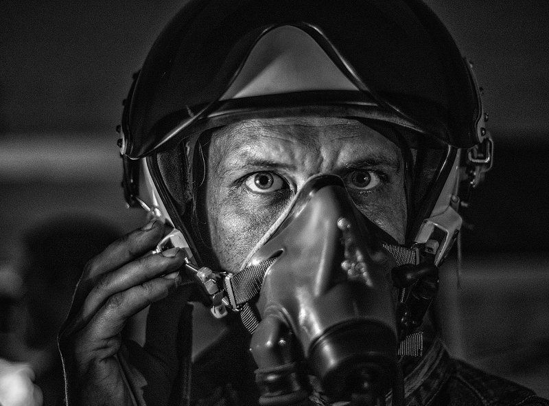 Летчик, Мужчина, Портрет, Ссср, Черно-белое, Черно-белое фото, Шлем Что если завтра война... фото превью