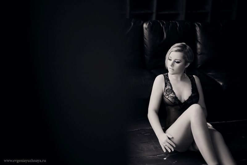 девушка, ню, чб,  *** фото превью