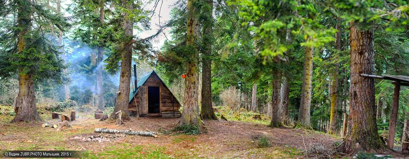 пейзаж, горы, адыгея, тхач, панорама, zubrphoto Под старыми пихтами фото превью