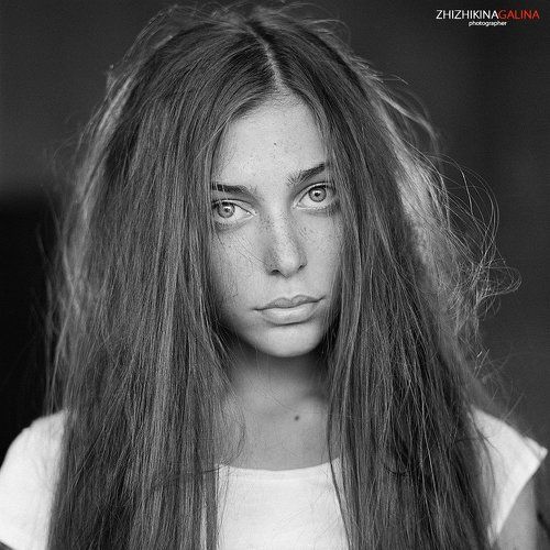 the depth of her gaze