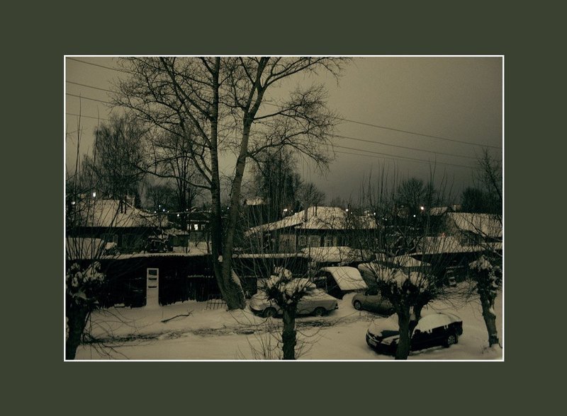 Зимний вечер фото превью