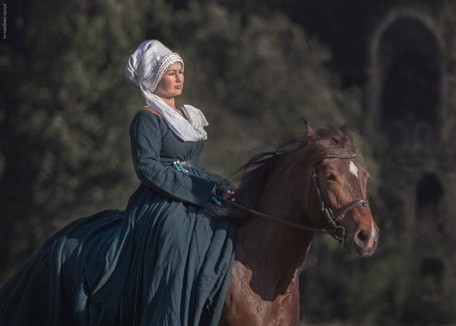 Девушка, Лошадка, Стилизация, Александр Сергеев