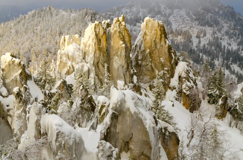 Таганай, Перья свет на Перьях фото превью