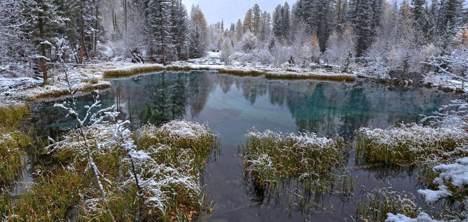 республика алтай, гейзерное озеро, панорама, Фомина Марина