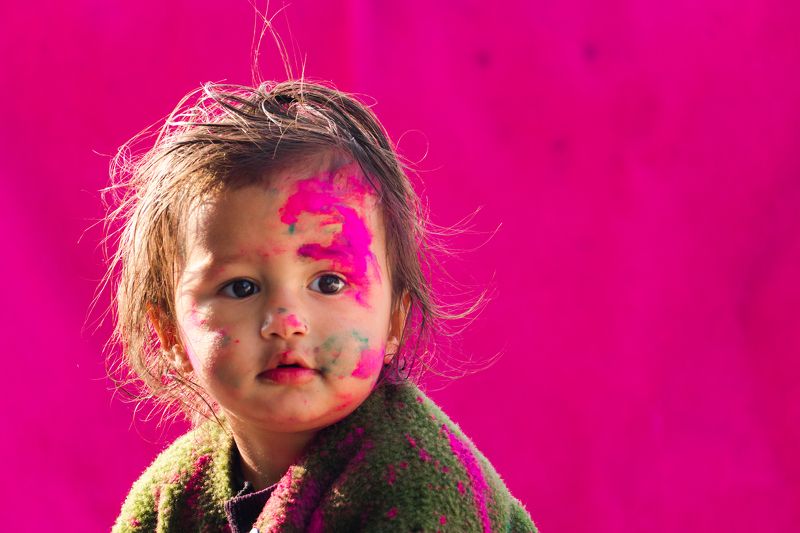 #holi #colors #India #portrait #kids #festival  Holi... festival of colours фото превью