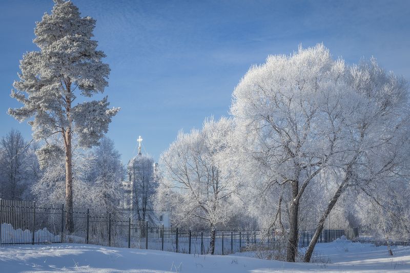 Морозное утро в Истре фото превью