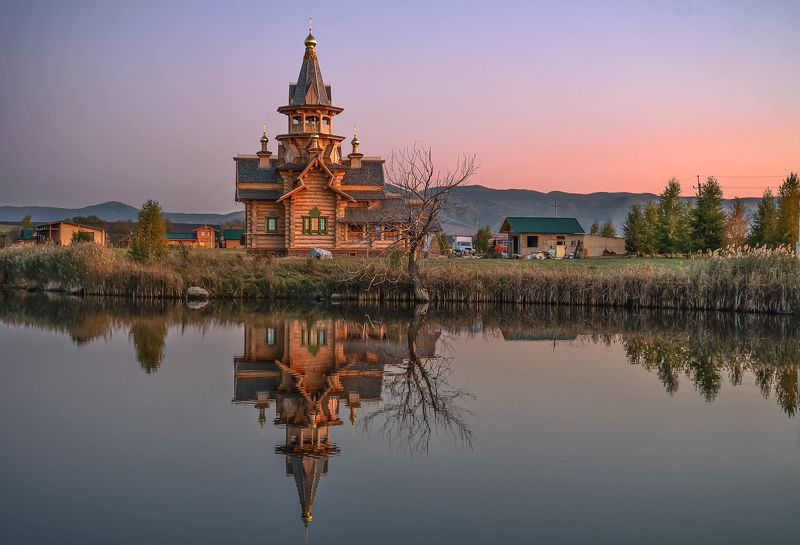 Осенним вечером. Алтай. фото превью
