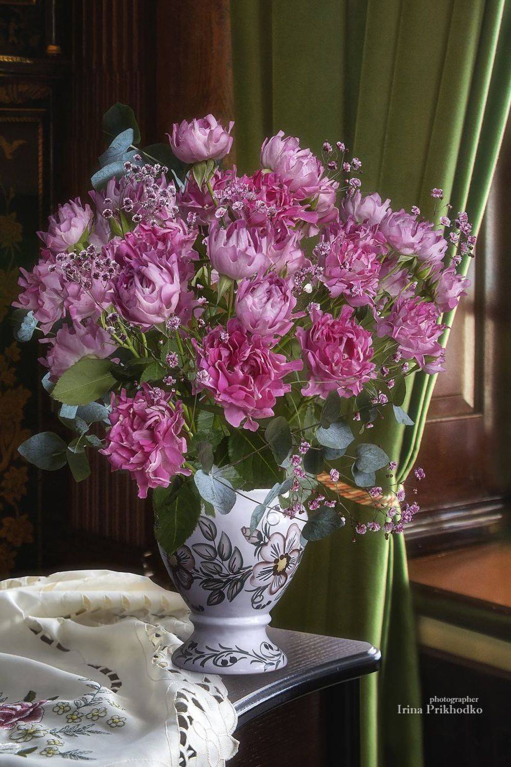 натюрморт, розы, цветы, букеты, интерьер, Приходько Ирина