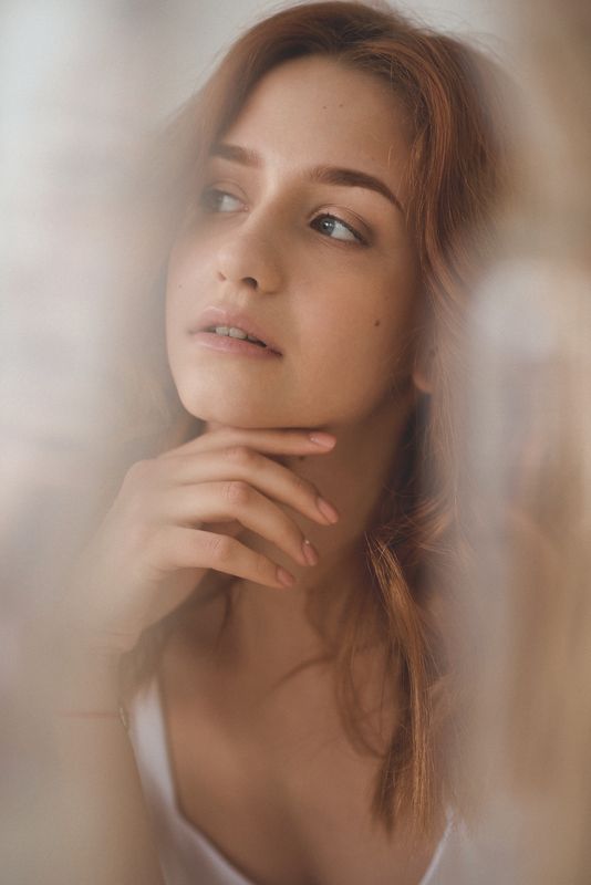 portrait, girl, model, eyes, hair, lips, face, beauty, facial, make-up, photographer, russia, nikon Maria фото превью