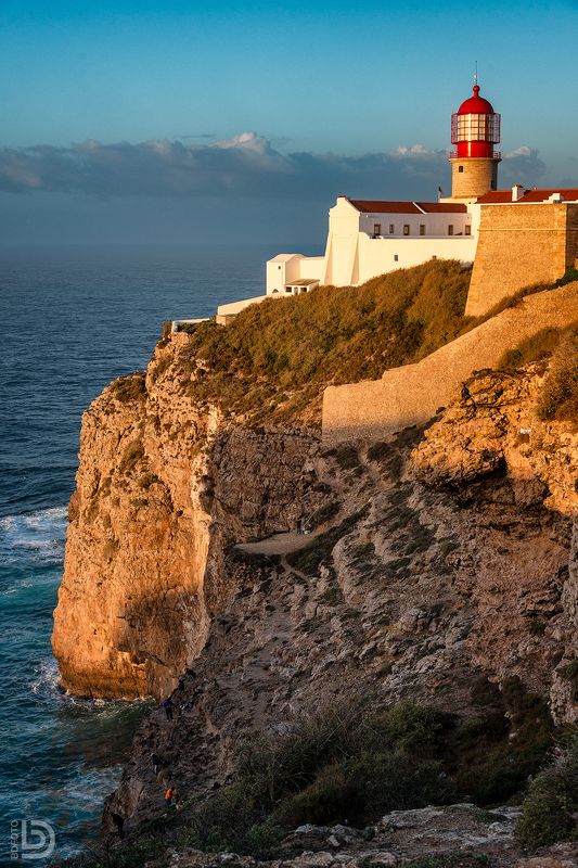 sagres, portugal, португалия, маяк Маяк на мысе Cabo de Sao Vicente на рассвете фото превью