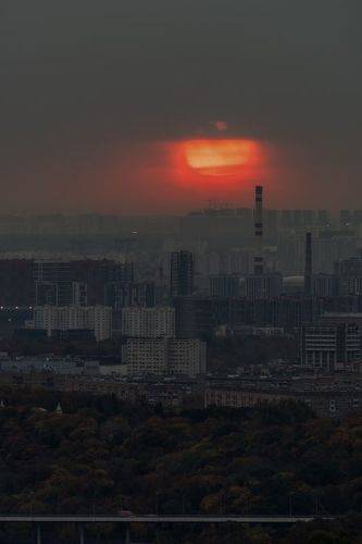 Огненный шар над Москвой
