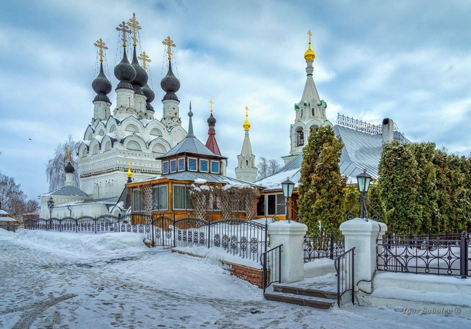 троицкий собор, троицкий монастырь, церковь, монастырь, муром, зима, Игорь Соболев