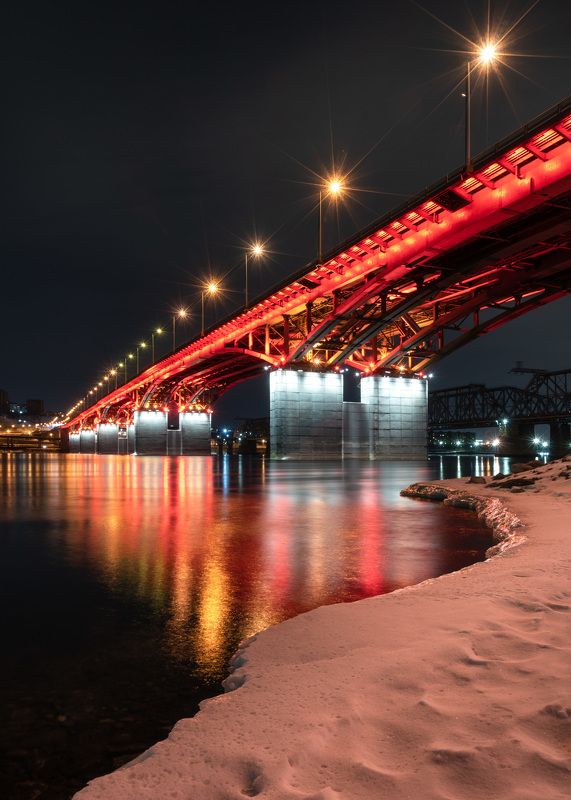 Красноярск. Николаевский мост…  Krasnoyarsk.  Nicholas bridge... фото превью