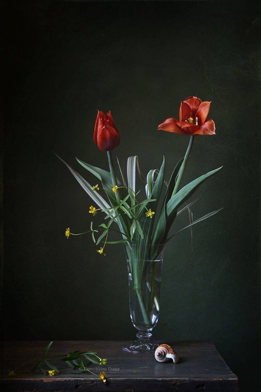 натюрморт, цветы, тюльпаны, букет, весна, Курочкина Диана