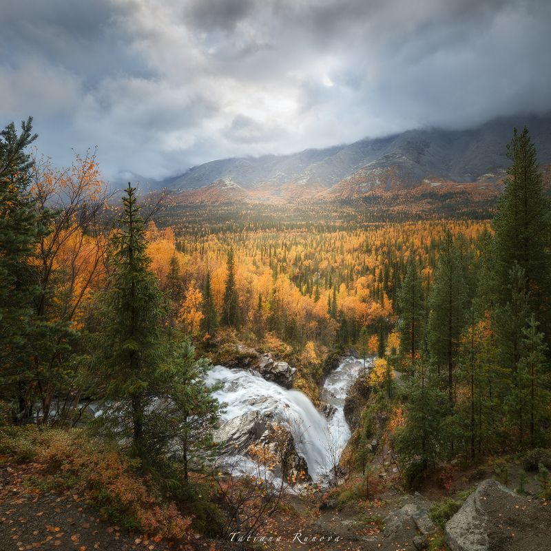 Водопад Красивый. После дождя.... фото превью