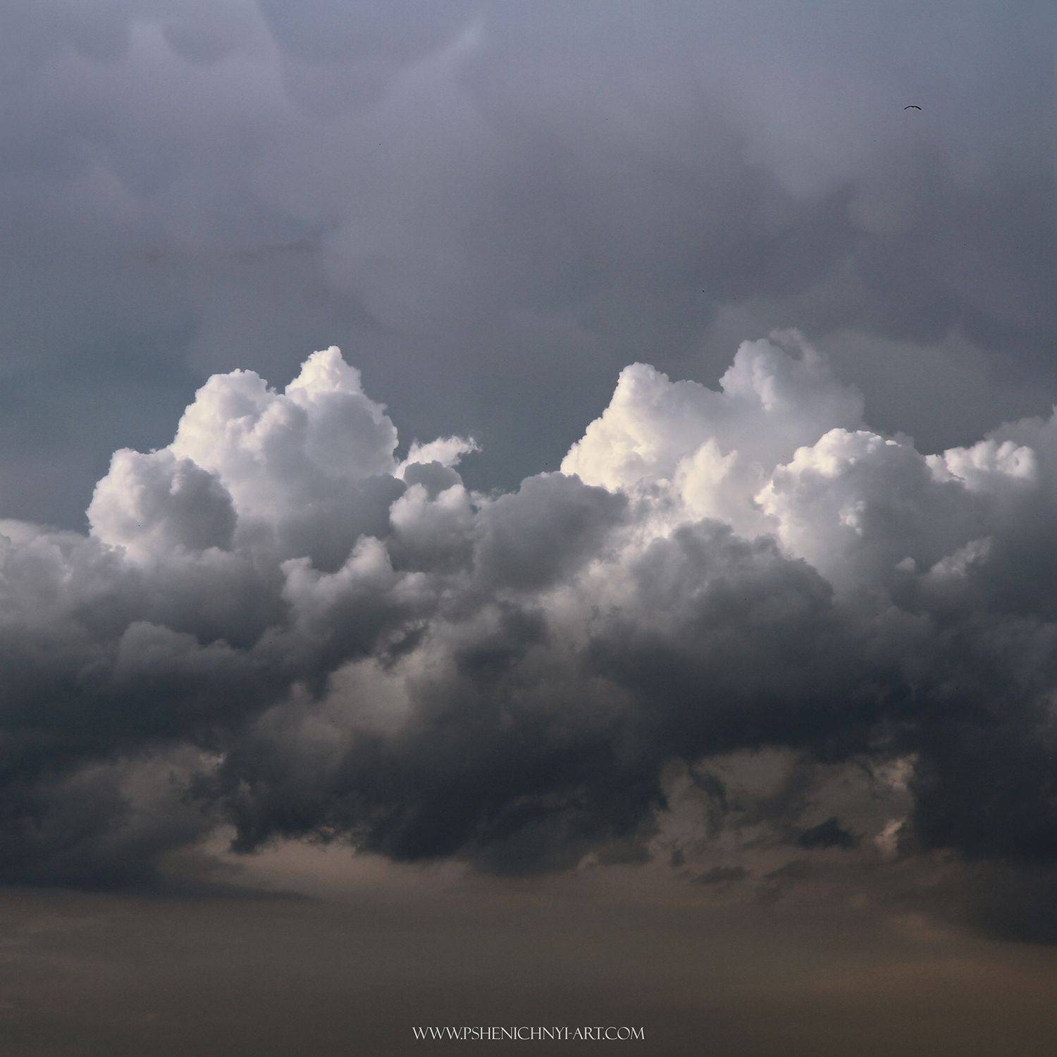 небо, облако, закат, пейзаж, минимализм, Пшеничный Андрей